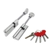 Цилиндровый механизм Fuaro (Фуаро) D-PRO5007-8Key75 mm (40+10+25) 5+1Key со штоком перекод., хром