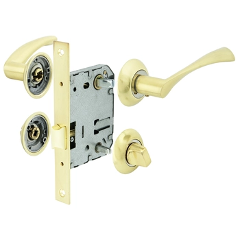 Комплект для двери Фабрика замков FZ SET 03-C 170 2H BK матовое золото