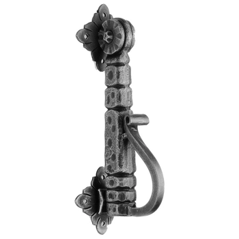 Дверная рчка-гонг(стучалка) кованая стальная Galbusera Art.633 BATTENTE античный черный