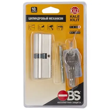Цилиндровый механизм Kale kilit (Кале килит) 164 OBS SNE/90 (40+10+40) mm никель