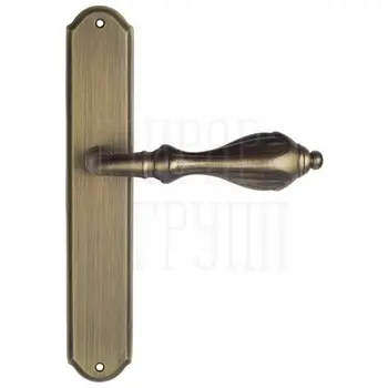 Дверная ручка Venezia 'ANAFESTO' на планке PL02 матовая бронза