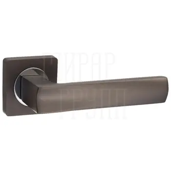 Дверные ручки Puerto (Пуэрто) INAL 527-02 на квадратной розетке матовый черный никель