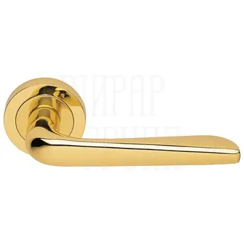 Дверные ручки на розетке Morelli Luxury 'Petra' золото
