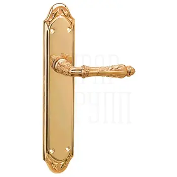 Дверная ручка на планке Mestre OA 1436 золото 24К