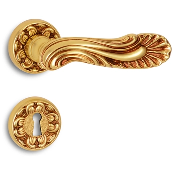 Дверная ручка на розетке Salice Paolo 'Bruges' 3330 французское золото