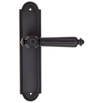 Дверная ручка Fratelli Cattini 'TORCELLO' на планке PL248 матовый черный