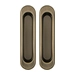 Ручки Punto (Пунто) для раздвижных дверей Soft LINE SL-010, античная бронза