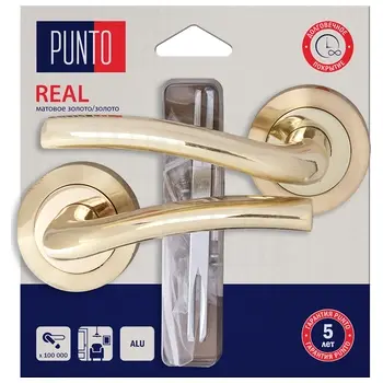 Ручка Punto (Пунто) раздельная LM/A R.TLK52.REAL/HD матовое золото + золото