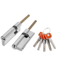 Купить Цилиндровый механизм D-PROTERM507/90 Fuaro (Фуаро) 90 mm (55+10+25) термошток 8х65 мм по цене 1`000 руб. в Москве