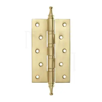 Петля универсальная латунная CROWN 126x76x3mm D12mm полированная латунь