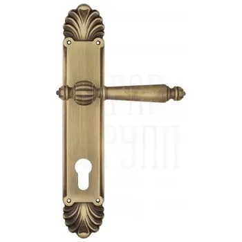 Дверная ручка Venezia 'PELLESTRINA' на планке PL87 матовая бронза (cyl)
