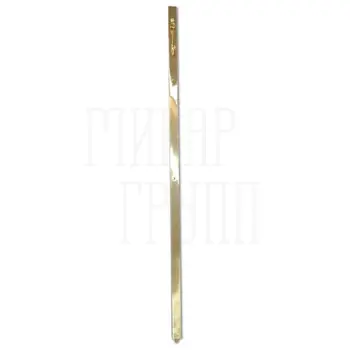 Шпингалет врезной усиленный SHR1240 (25х1240 мм) полированная латунь