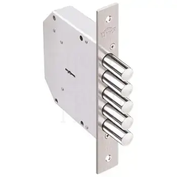 Замок Elbor (Эльбор) врезной сувальдный Гранит 1.06.01 (длинный ключ) никель