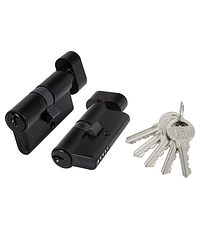Купить Цилиндровый механизм Fuaro (Фуаро) (100 ZM/60) 1000ZMKnob 60 mm (25+10+25) с вертушкой по цене 407 руб. в Москве