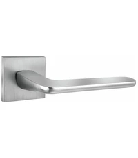 Дверные ручки Puerto (Пуэрто) "Гляссе", серия SLIM INAL 555-03 (slim) на тонком квадратном основании