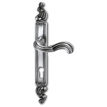 Дверная ручка на планке Salice Paolo 'Masquat' 4256 античное серебро