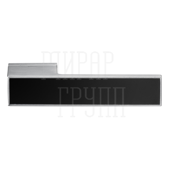 Дверная ручка на розетке Forme 302K 'Icon' (Ric) матовый хром + черный