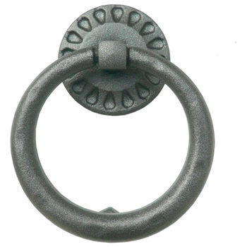 Дверная рчка-гонг(стучалка) кованая стальная Galbusera Art.2217 BATTENTE серый чугун