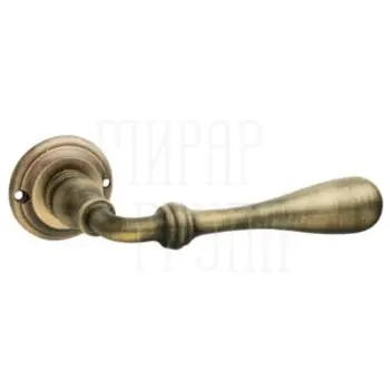 Дверная ручка на круглой розетке Fimet 'Retro' 1380 (240R) матовая бронза