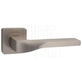 Дверные ручки Renz (Ренц) 'Эннио' INDH 98-02 на квадратной розетке никель супер матовый