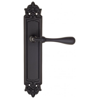 Дверная ручка Fratelli Cattini 'RETRO' на планке PL96 черный