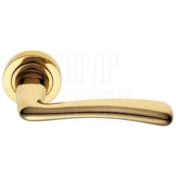Дверные ручки на розетке Morelli Luxury 'Cockatoo' золото