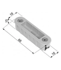 Купить Ответная магнитная планка AGB пластиковая ALUTOP XT для алюминиевых коробок B02402.09.34 по цене 1`380 руб. в Москве