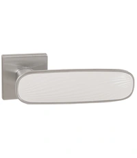 Ручка Punto (Пунто) раздельная K.EST.Q52.SHADE SSC/WH-16 сатинированный хром/белый