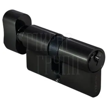 Цилиндр Morelli (60 мм/25+10+25) ключ-вертушка черный