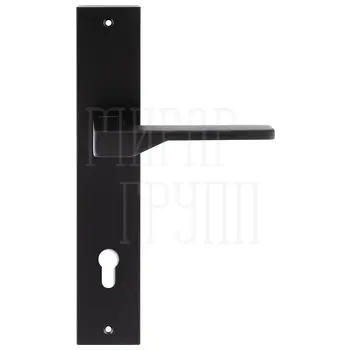 Дверная ручка Extreza Hi-Tech 'ADONA' 122 на планке PL11 черный (CYL)