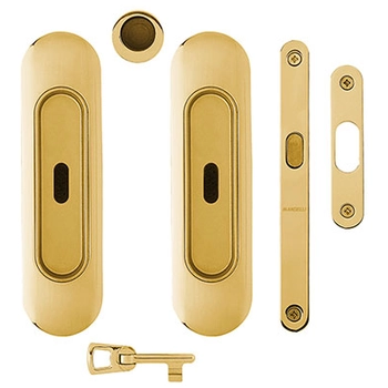 Ручка-купе для раздвижных дверей MANDELLI 378 TC/S матовое золото