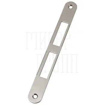 Ответная планка для замков AGB Solo, Centro, Sicurezza узкая без язычка для дверей с фальцем полированный хром