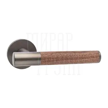 Дверная ручка на розетке TECNO WOOD 116 графит