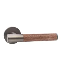 Дверная ручка на розетке TECNO WOOD 116 графит