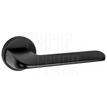 Дверные ручки Renz (Ренц) 'Мерано' INDH 319-06 на круглой розетке черный