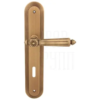 Дверная ручка на планке Melodia 246/235 'Nike' матовая бронза (key)