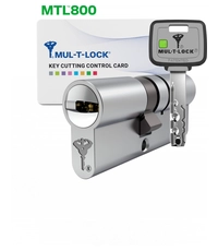 Купить Цилиндровый механизм ключ-ключ Mul-T-Lock (Светофор) MTL800 125 mm (40+10+75) по цене 29`425 руб. в Москве
