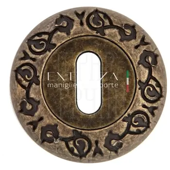 Накладка дверная под ключ буратино Extreza KEY R04 античная бронза