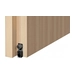 Автоматический порог-уплотнитель для деревянной двери Venezia 420/1030-830 мм регулируемый, серебристый