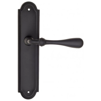 Дверная ручка Fratelli Cattini 'RETRO' на планке PL248 матовый черный