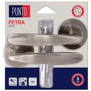 Ручка Punto (Пунто) раздельная LM/A R.TLK52.PETRA/HD бронза