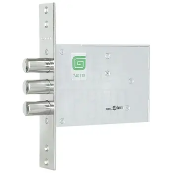 Замок Guardian (Гардиан) врезной сувальдный ЗВ 80.01 TERMO 4 кл. (длин. кл. 59 мм) /128:7419/ никель