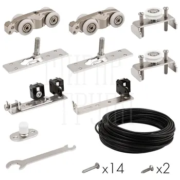Базовый комплект Armadillo для синхронного открывания дверей Comfort - PRO SET 4 /synchron/ 80 (A171A) серебристый