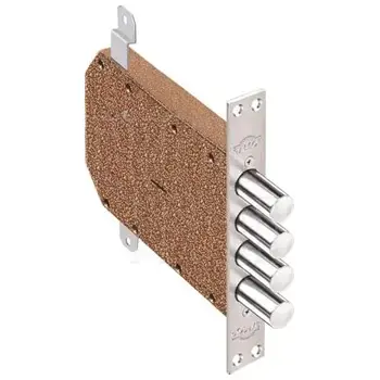 Замок Elbor (Эльбор) врезной сувальдный Сапфир 1.09.06 с тягами /22442/ никель