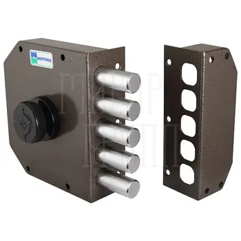 Замок накладной Mottura (Моттура) 30.601 S (левый) коричневый