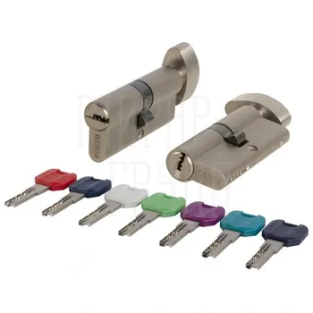 Цилиндровый механизм Punto (Пунто) MaxPro7002Knob100mm(40+10+50) SN никель 7key с вертушкой никель
