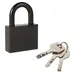Замок Punto (Пунто) навесной PK-1540 3 key диск.ключ., черный