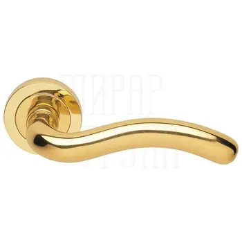 Дверные ручки на розетке Morelli Luxury 'Snake' золото