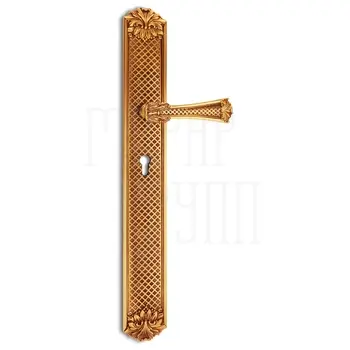 Дверная ручка на планке Salice Paolo 'Tours' 3027 французское золото (cyl)