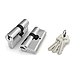 Цилиндровый механизм Fuaro (Фуаро) (100 CA/62) 1000CAKey62 mm (26+10+26) 3Key, хром